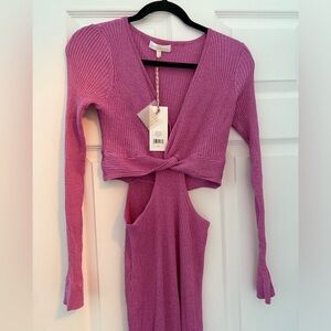 LoveShackFancy Pink Bernette Dress